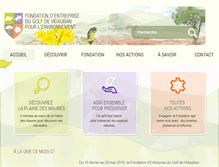 Tablet Screenshot of fondation-plainedesmaures-environnement.fr